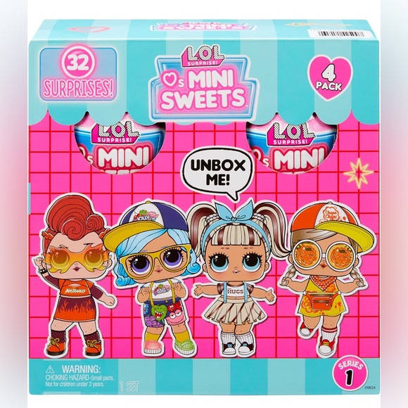 New L.O.L Surprise Mini Sweet dolls 4pk ,Vending Machine, Color me Studio Bundle - Picture 3 of 14